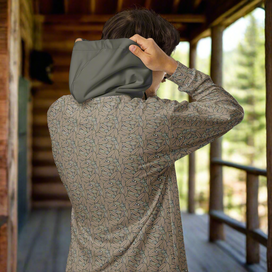 Feather Leaf Recycled Zip Hoodie
