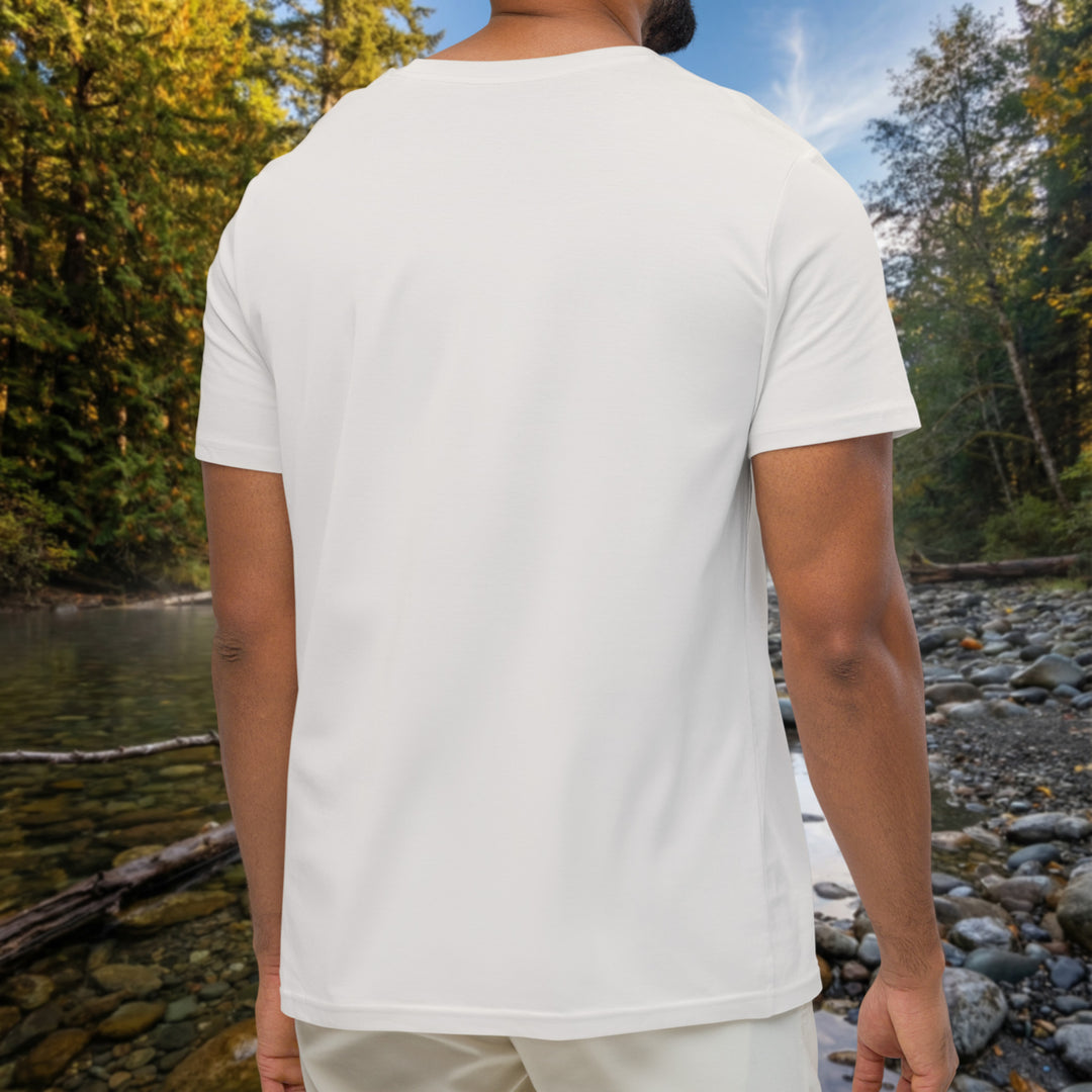 Dosewallips River Fishing Bear Organic Tee