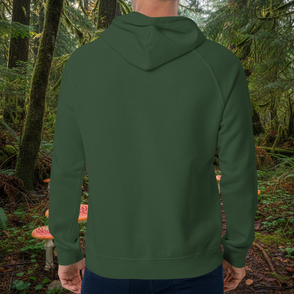 Forager Hoodie – Eco Raglan Mushroom Pullover (Organic Cotton, Brushed Lining)