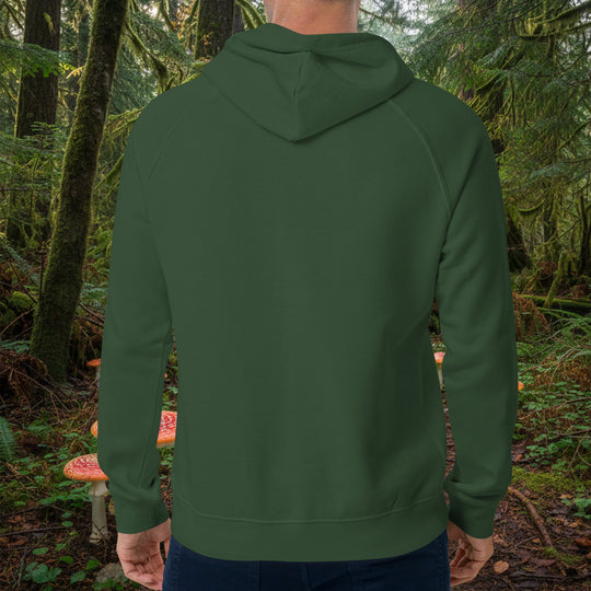 Forager Hoodie – Eco Raglan Mushroom Pullover (Organic Cotton, Brushed Lining)