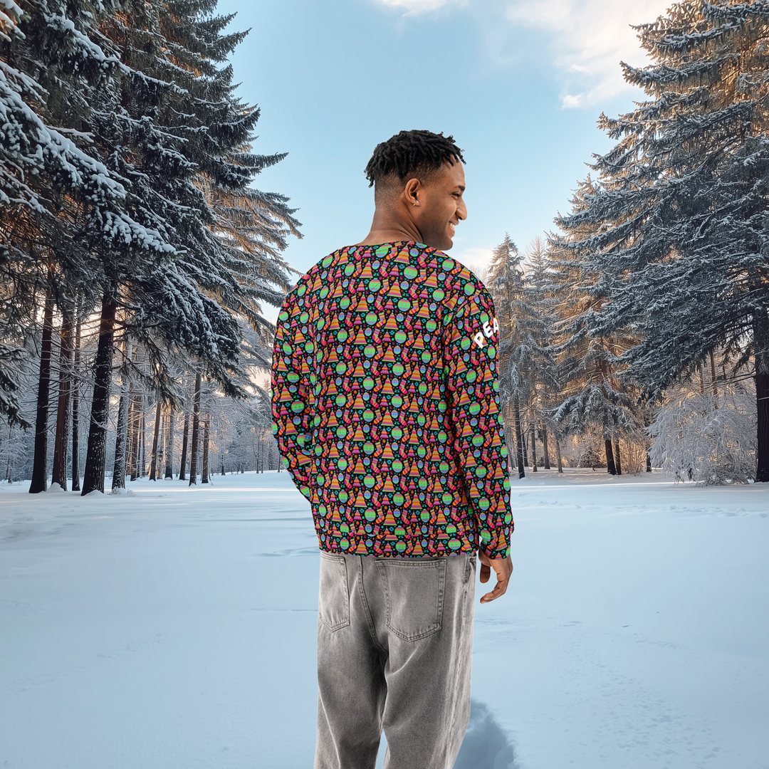 Norwegian Yuletide Crewneck – Full-Spectrum Winter Pattern