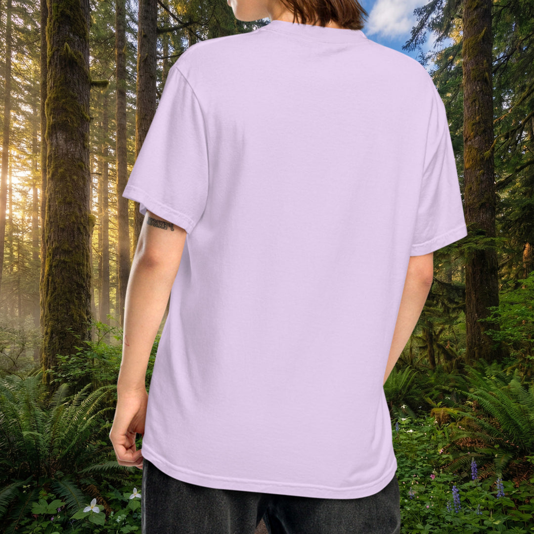 Sappho Cabin Tee - Retro Olympic Peninsula style (100% ring-spun cotton)