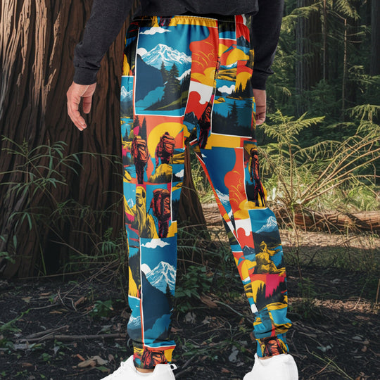Trail Pop Joggers – Pop Art Mountain Backpacking Design