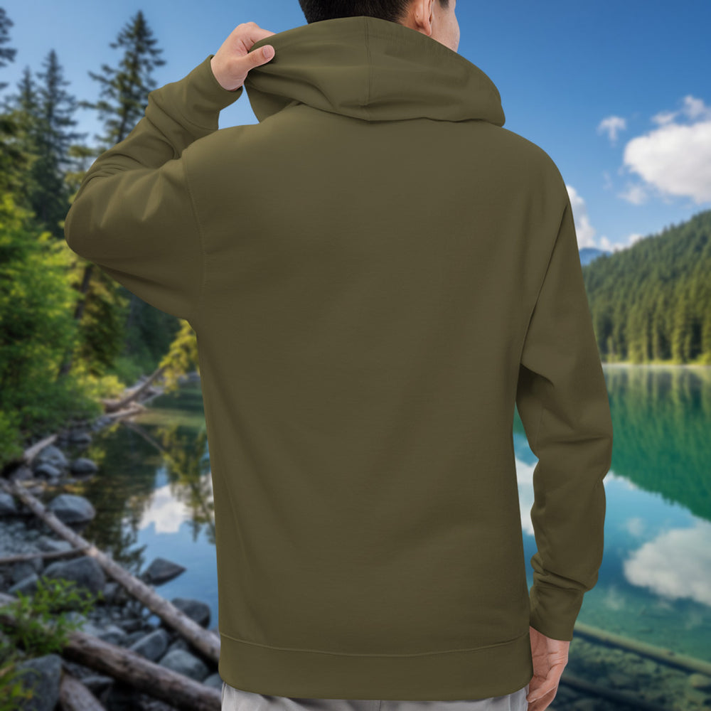 Seek The Stillness Hoodie – Peninsula Lake Sunrise Cotton Blend Pullover