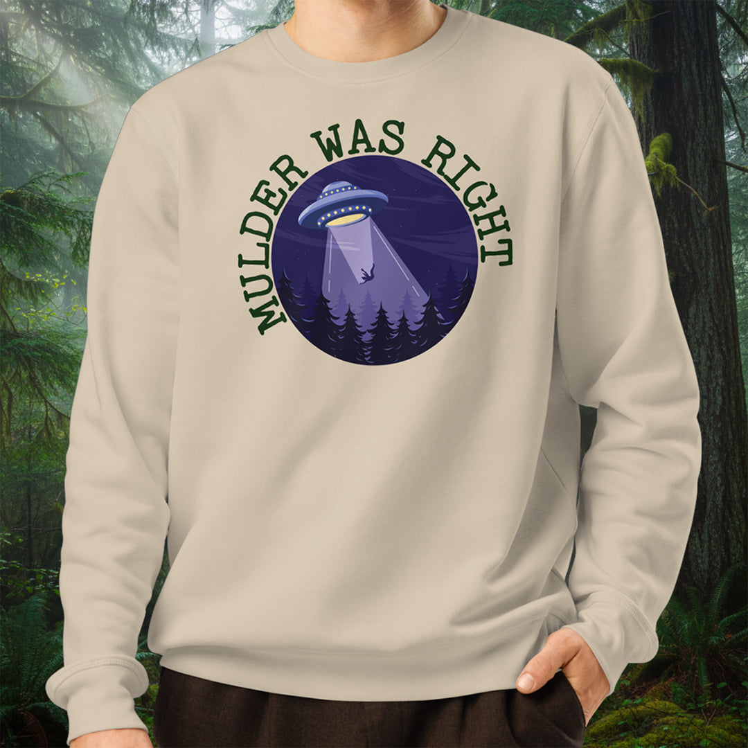 Mulder Was Right Organic Crewneck Sweatshirt