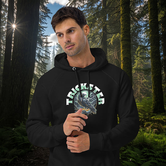 Olympic Trickster Hoodie – Raven Raglan Sweatshirt