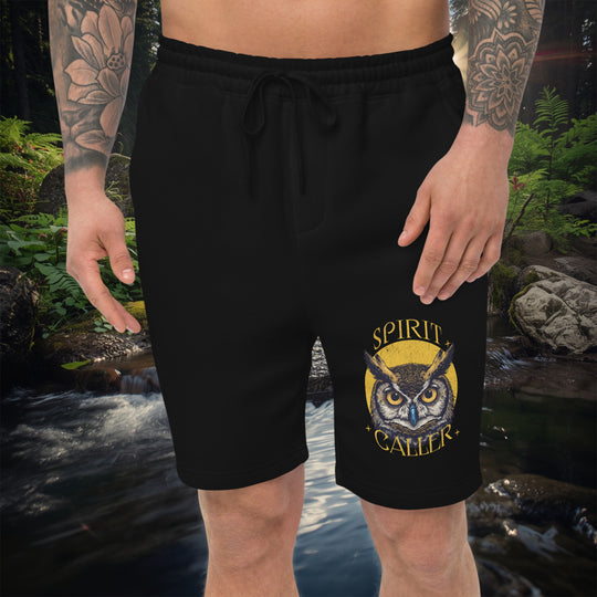 Spirit Caller Fleece Shorts – Owl Wisdom Lounge