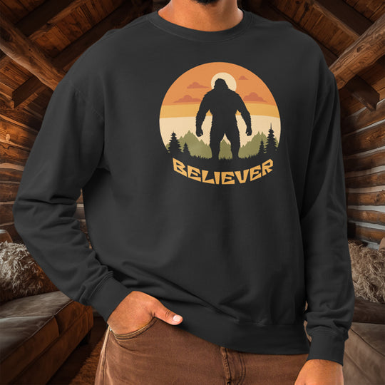 Sasquatch Trail Tracker Crewneck – Deep Woods Cotton