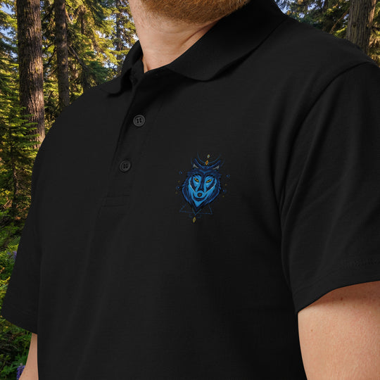 Spirit Wolf Premium Pique Polo Shirt