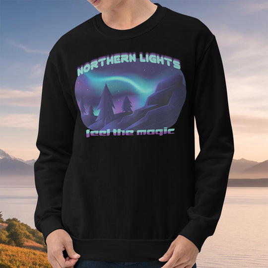 Northern Lights Feel the Magic Crewneck Sweatshirt