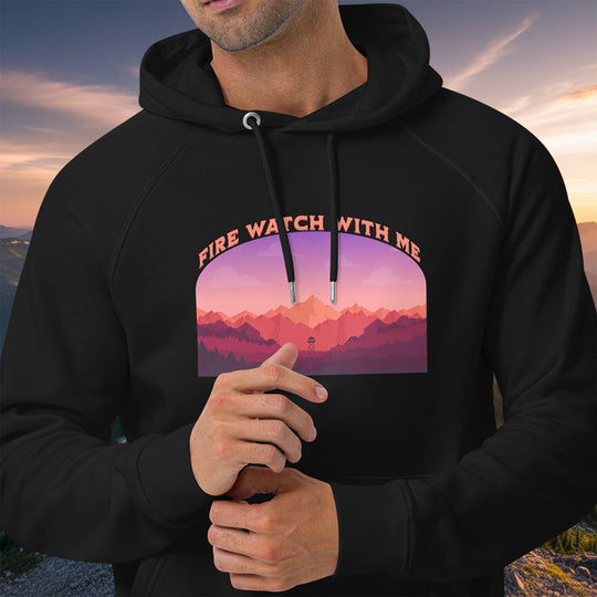 Fire Watch With Me Hoodie – Olympic Lookout Eco Raglan Pullover