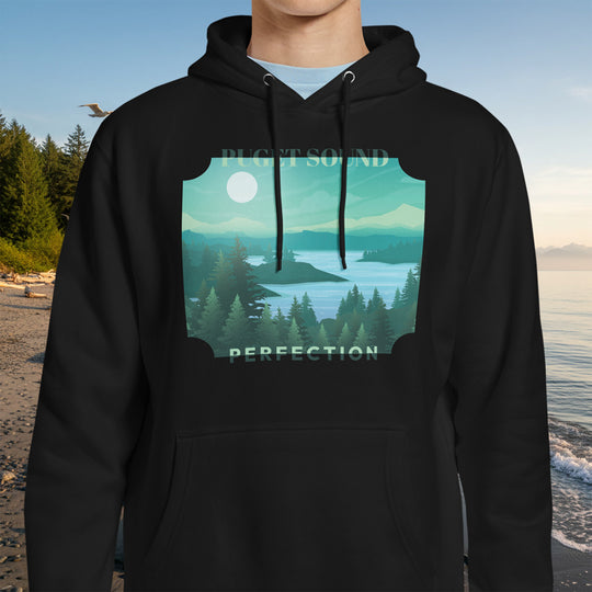Puget Sound Perfection Hoodie – Misty Inlet Cotton Blend Pullover
