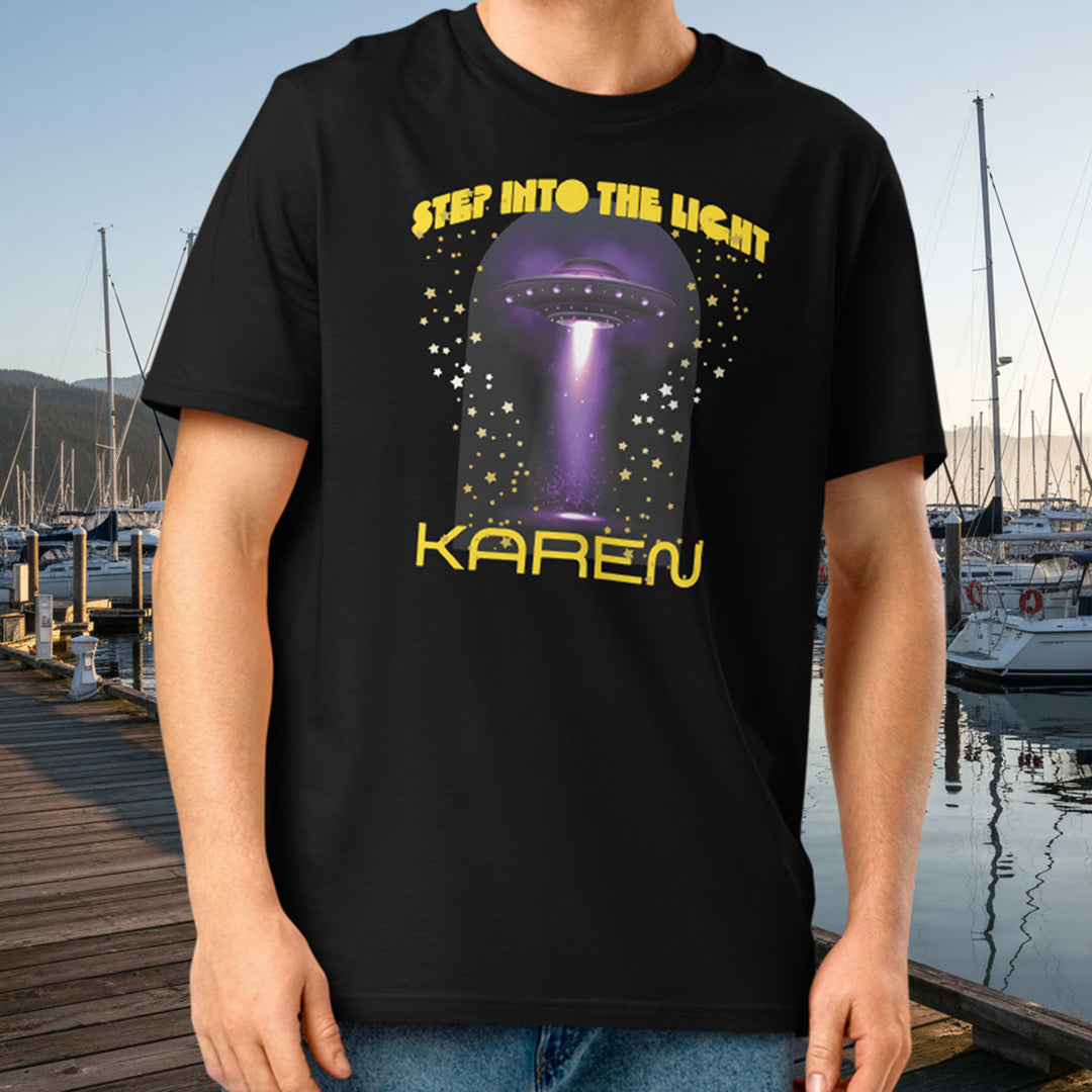 Step Into the Light UFO Tee – Organic Cotton Peninsula Abduction Graphic