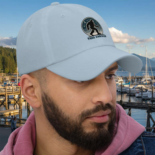 Tree Knocker Dad Hat – Sasquatch Night Patch Cotton Cap