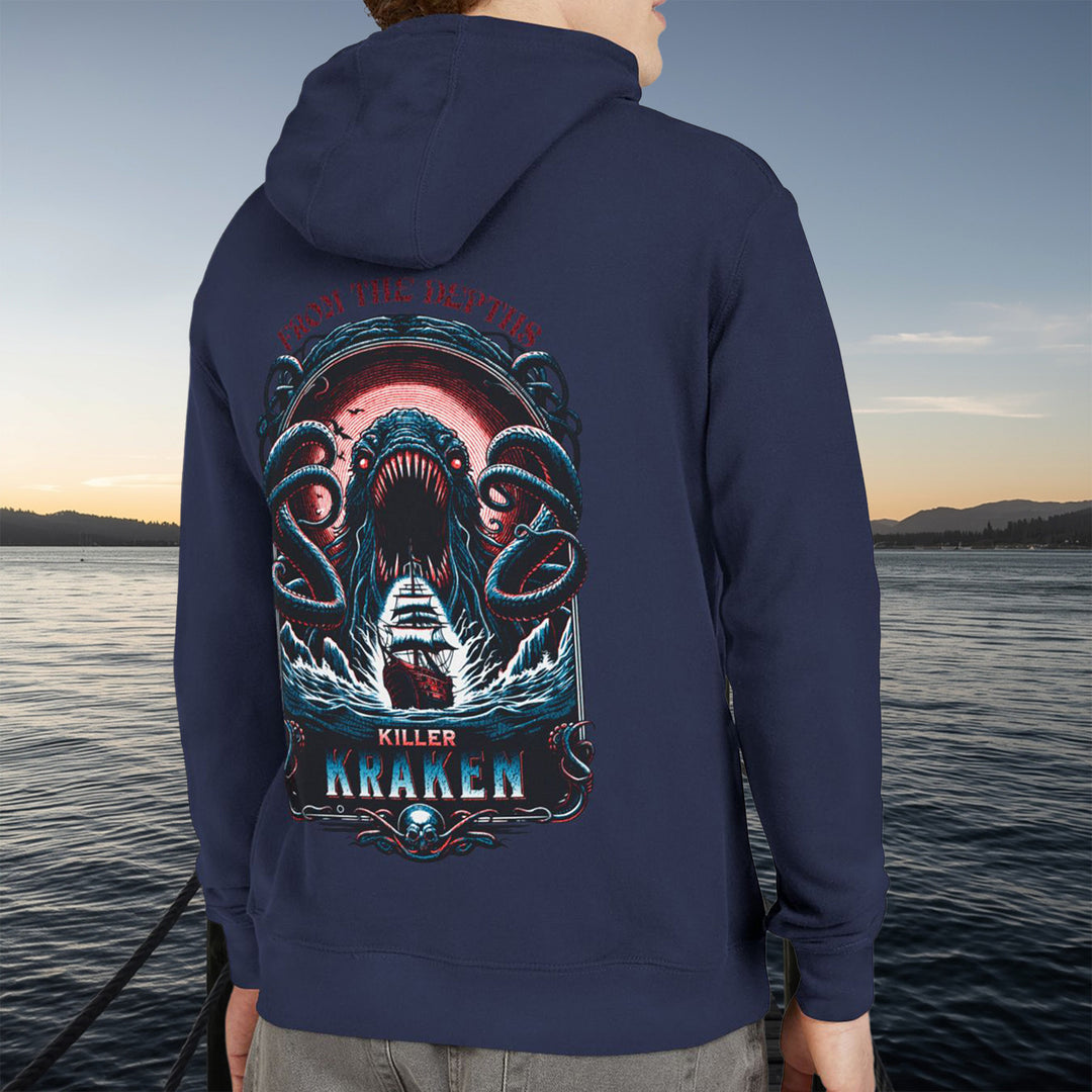 Killer Kraken French Terry Hoodie – From the Depths