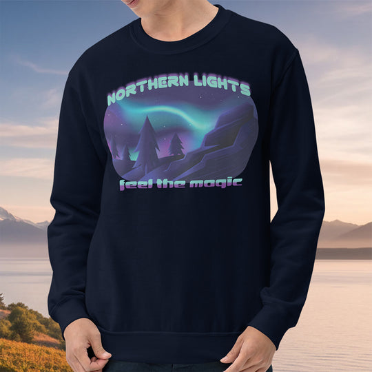 Northern Lights Feel the Magic Crewneck Sweatshirt