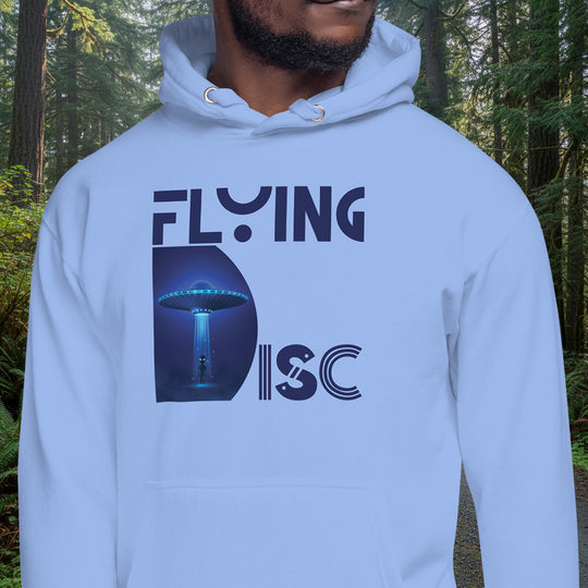 Flying Disc Hoodie – UFO Abduction Cotton Blend Pullover