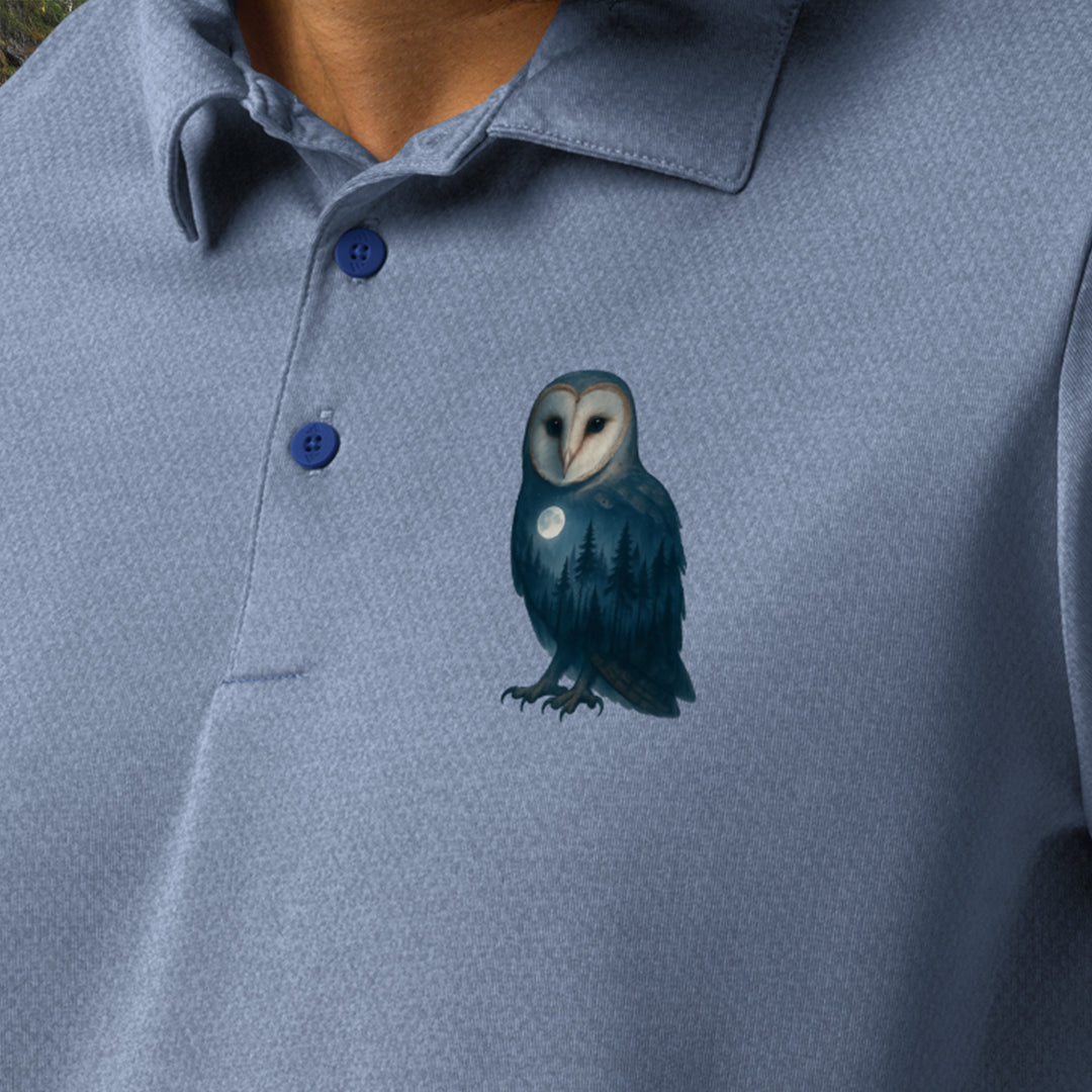 Moonrise Owl Space-Dyed Polo – Adidas Recycled Performance