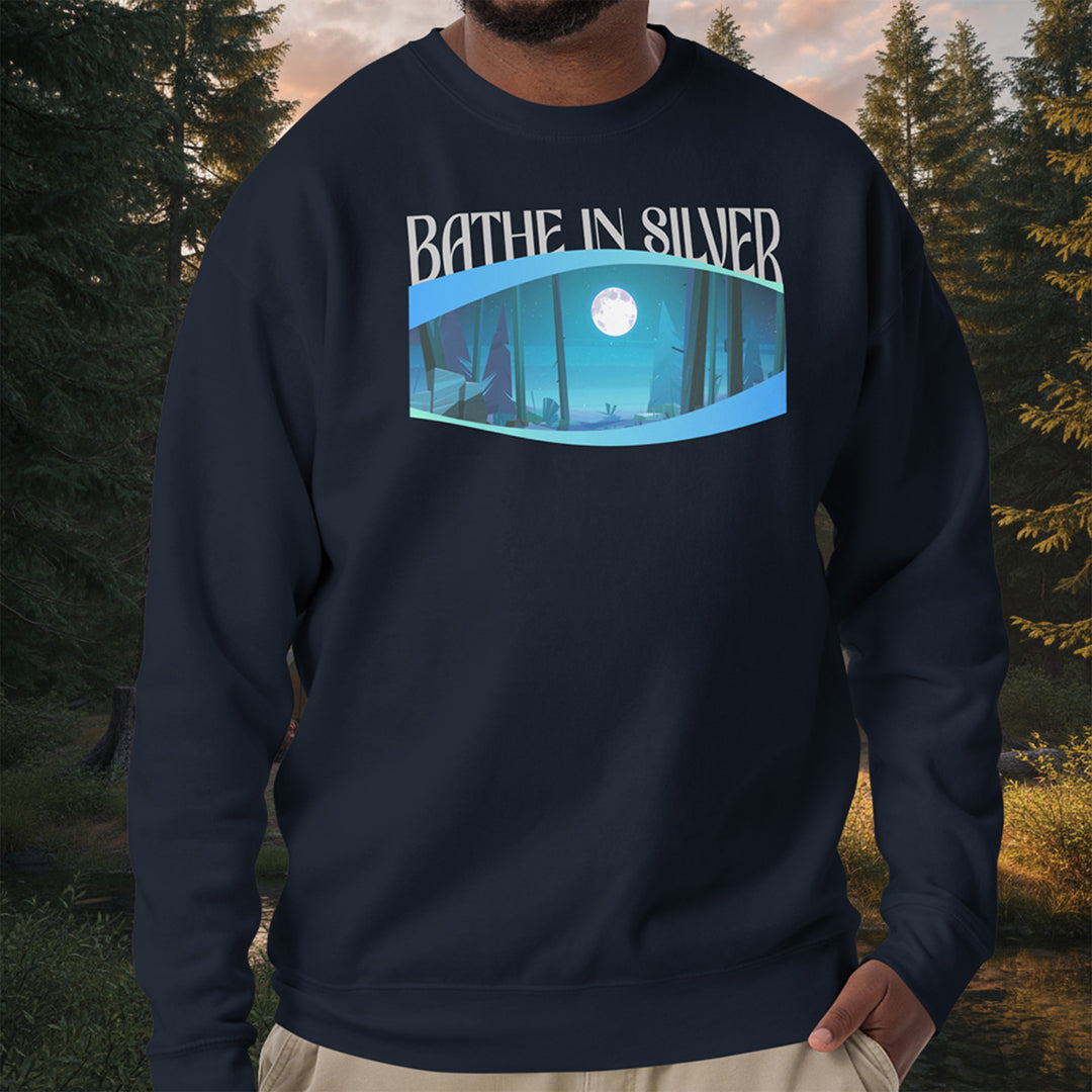 Bathe in Silver Crewneck Sweatshirt