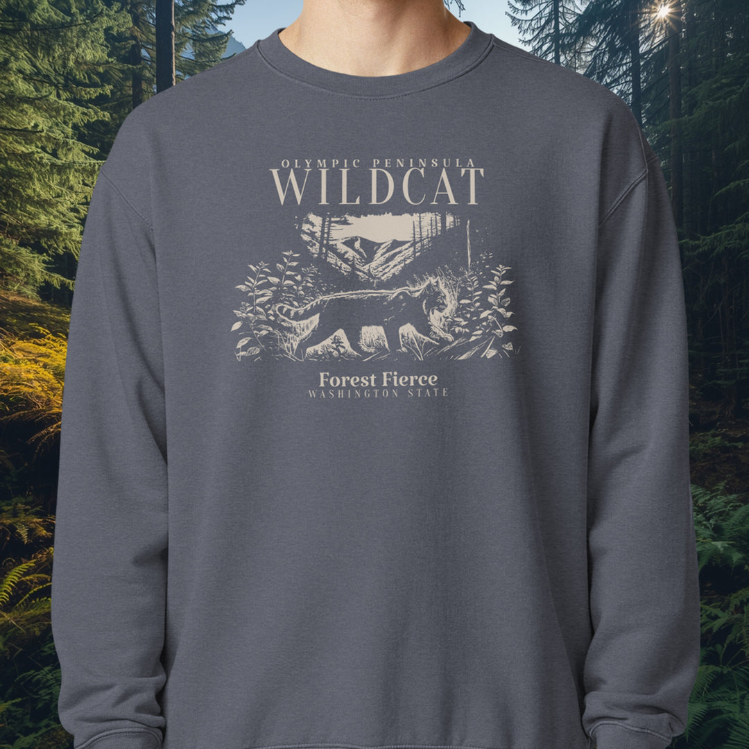 Olympic Wildcat Fleece Crewneck—Forest Fierce