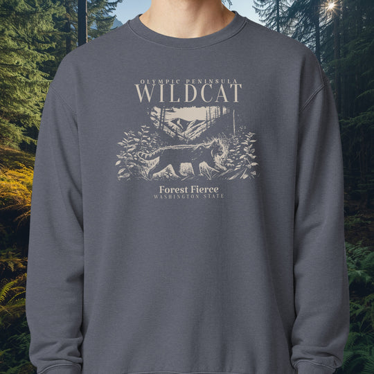 Olympic Wildcat Fleece Crewneck—Forest Fierce