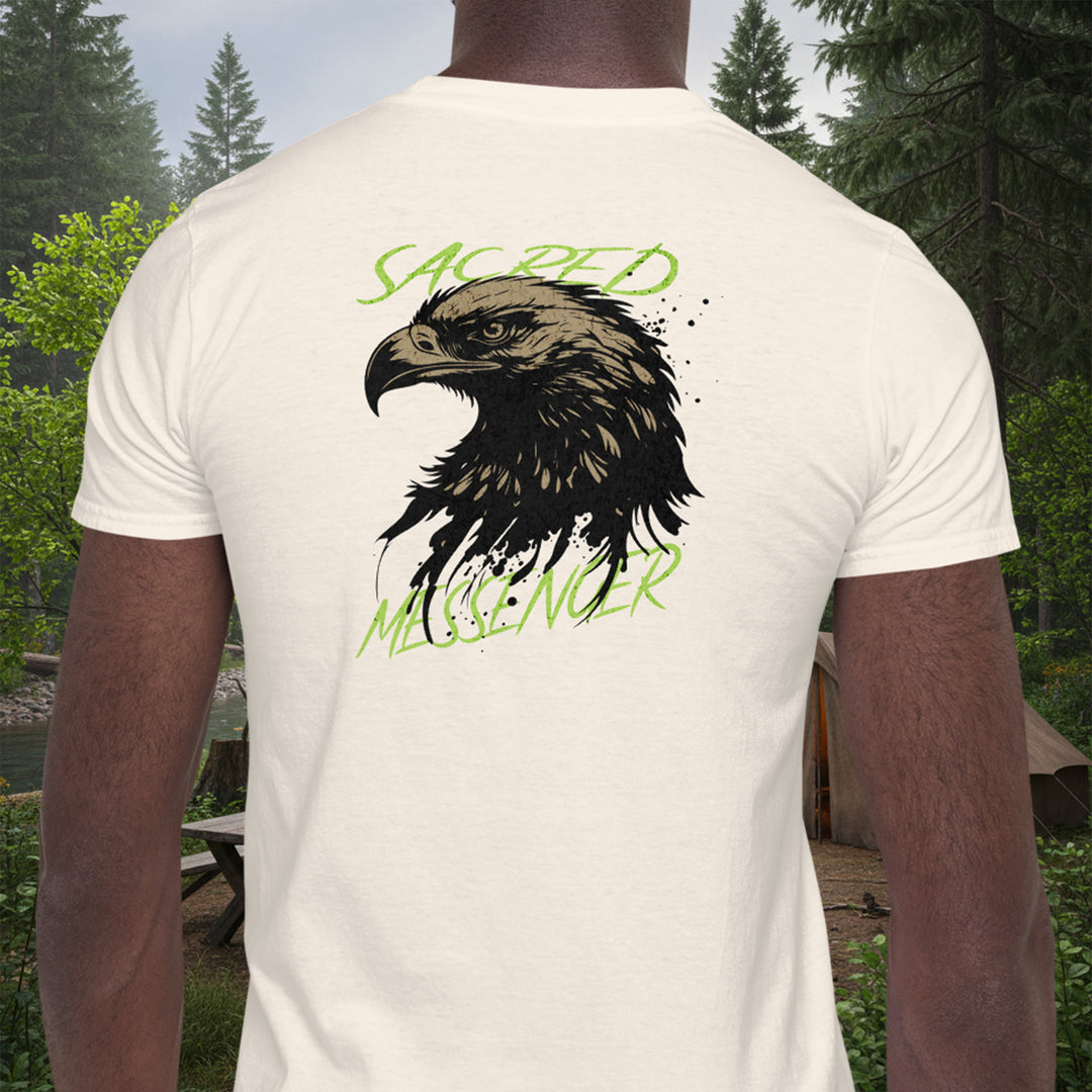 Sacred Messenger Tee – Olympic Eagle Cotton