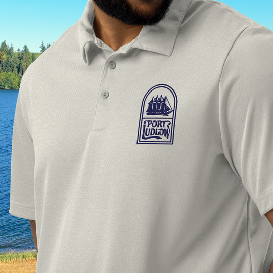 Embroidered Port Ludlow Adidas Polo – Sailboat Design (Recycled Fabric)