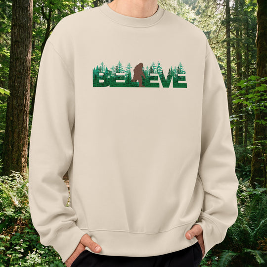 The Deep Timber Bigfoot "Believe" Oversized Fleece