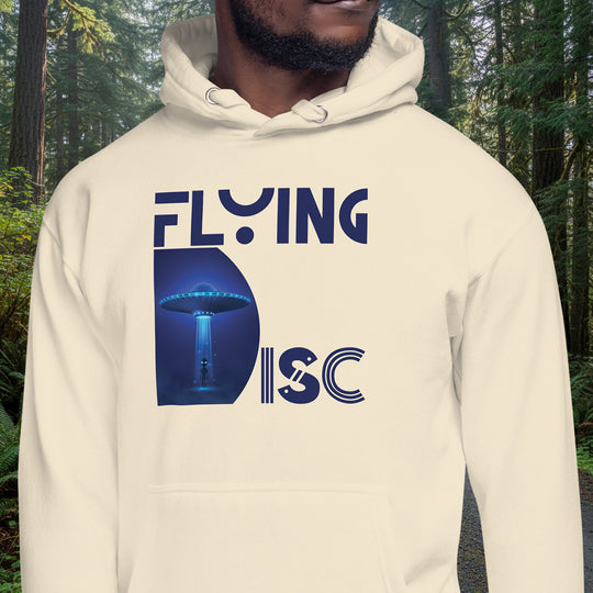 Flying Disc Hoodie – UFO Abduction Cotton Blend Pullover