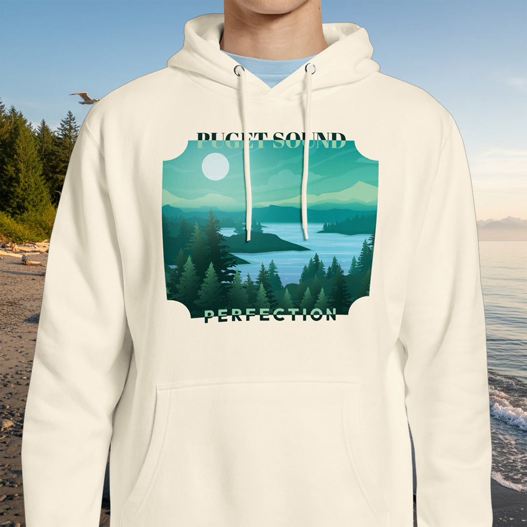 Puget Sound Perfection Hoodie – Misty Inlet Cotton Blend Pullover