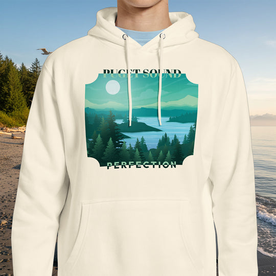 Puget Sound Perfection Hoodie – Misty Inlet Cotton Blend Pullover