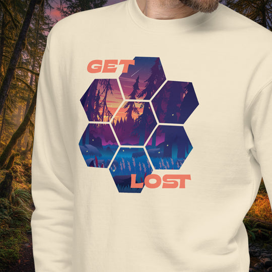 Get Lost Crew Sweatshirt – Firefly Forest Fleece Pullover