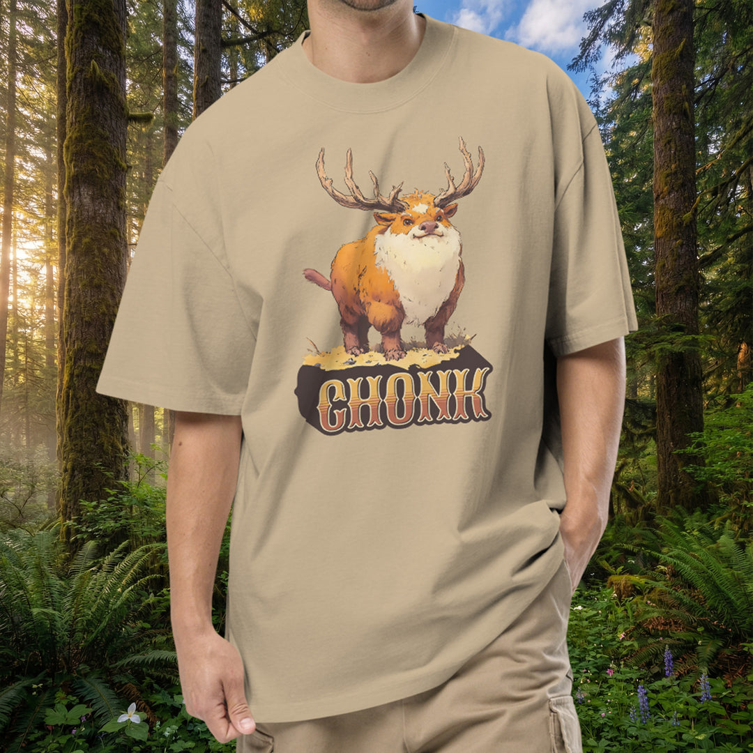 Chonk of the Forest – Oversized Faded T-Shirt