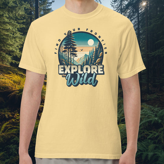 Explore the Wild T-Shirt – Mountain Scene