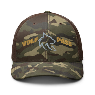 The Wolf Pass Camo Trucker Cap