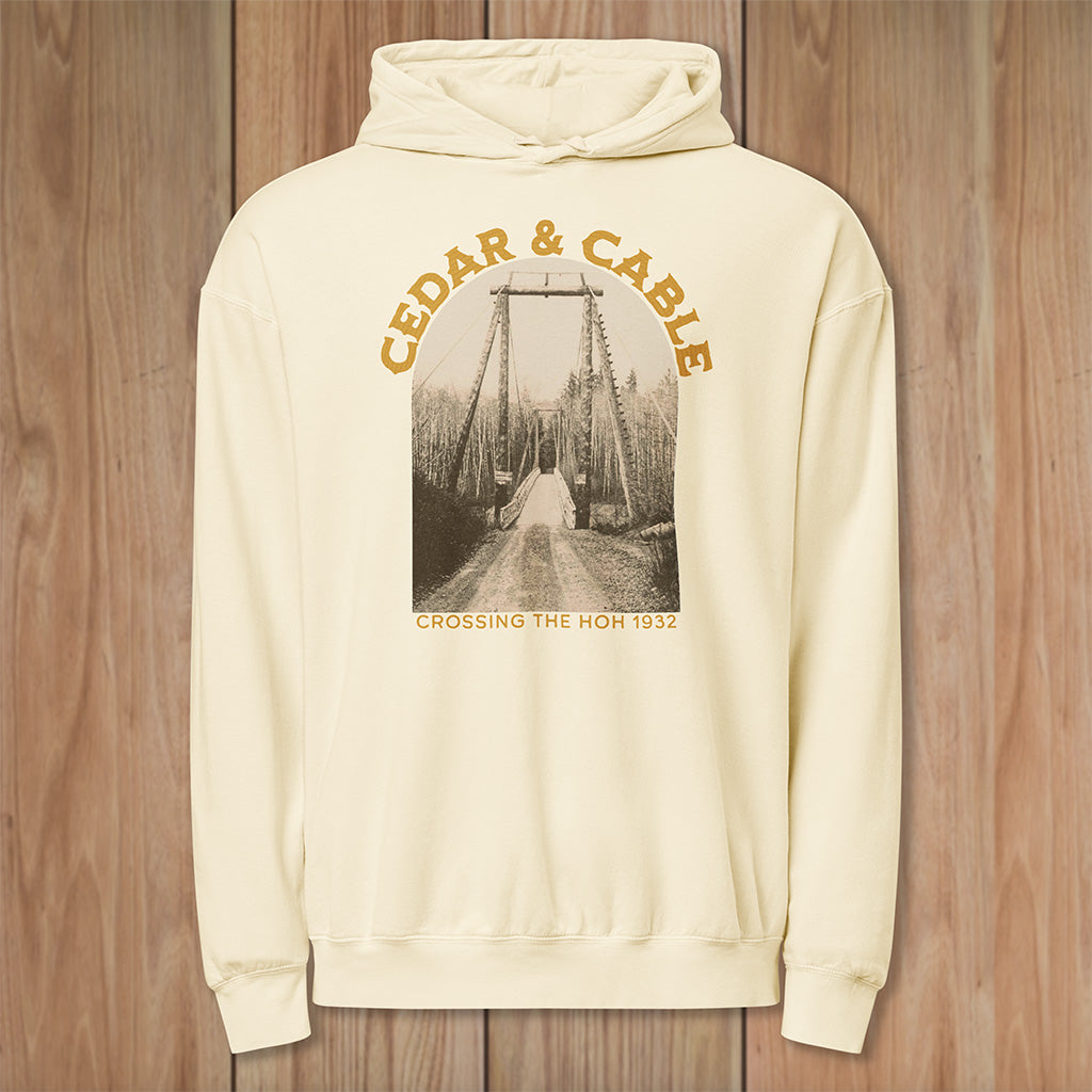 The Cedar &amp; Cable "Crossing the Hoh" Lightweight Hoodie