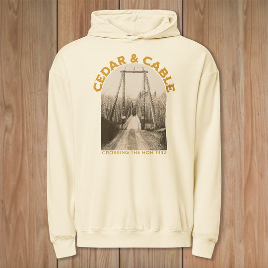 The Cedar &amp; Cable "Crossing the Hoh" Lightweight Hoodie