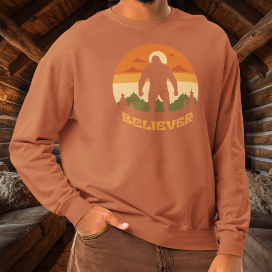 Sasquatch Trail Tracker Crewneck – Deep Woods Cotton