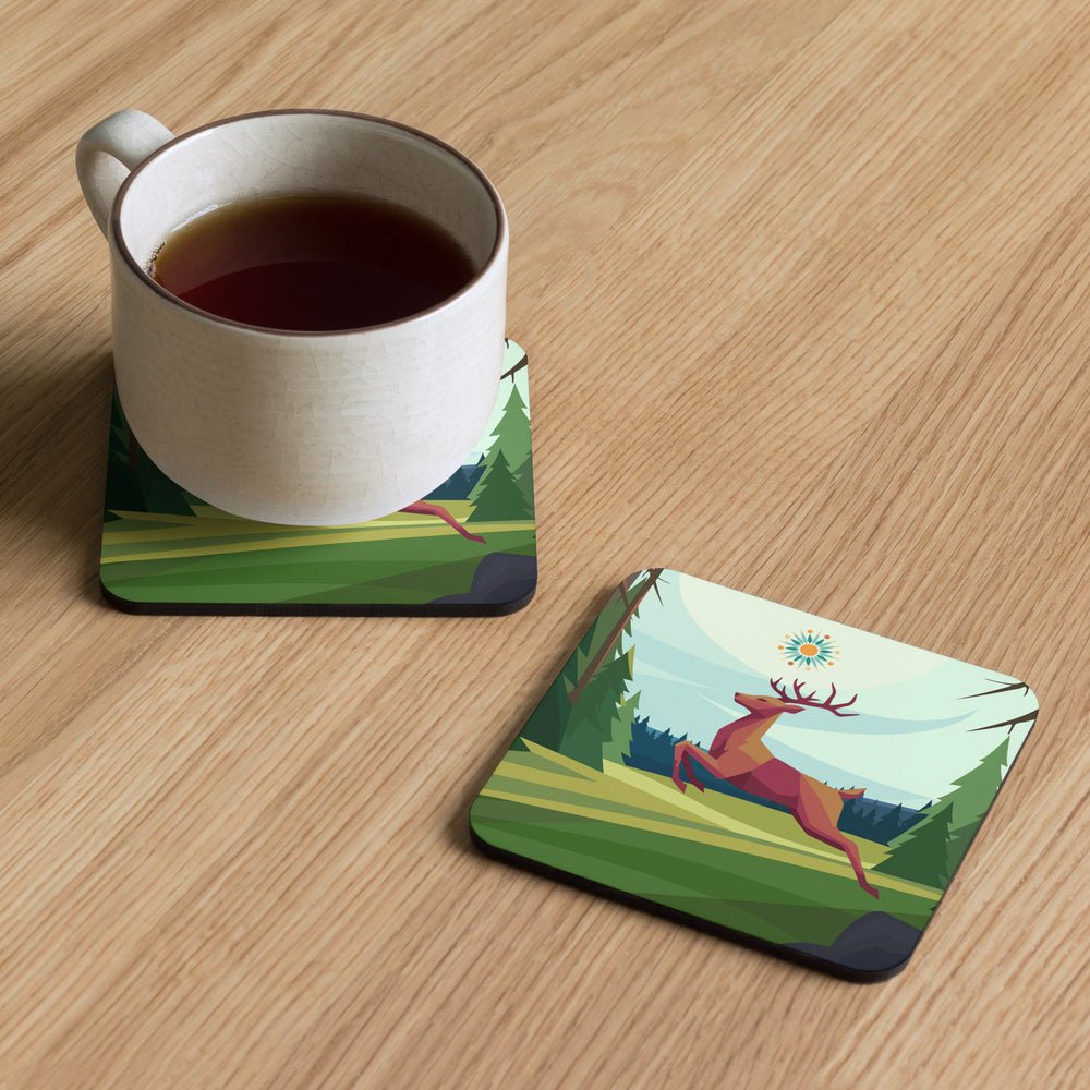 The Solstice Stag Coaster