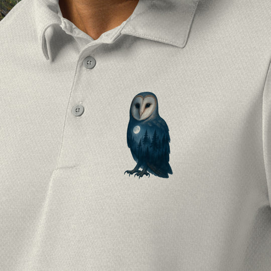 Moonrise Owl Space-Dyed Polo – Adidas Recycled Performance