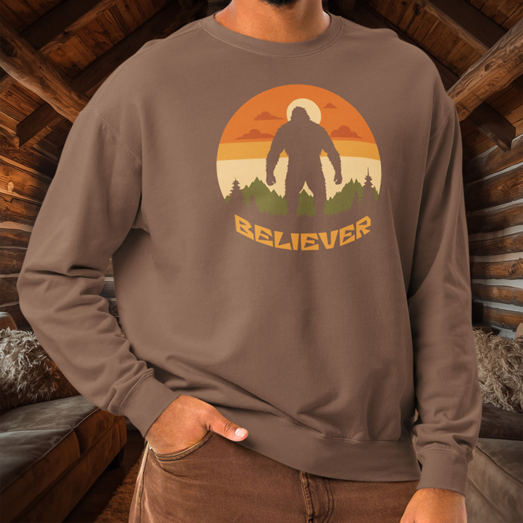Sasquatch Trail Tracker Crewneck – Deep Woods Cotton