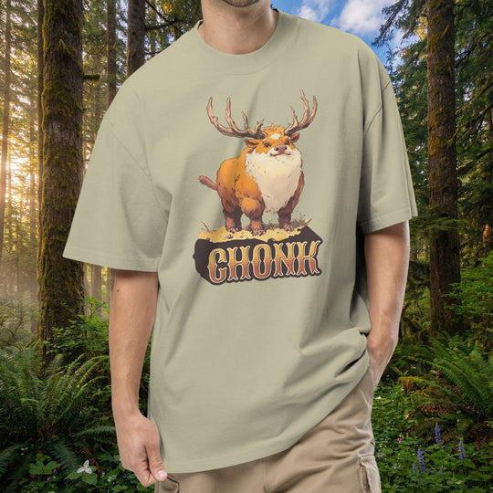 Chonk of the Forest – Oversized Faded T-Shirt