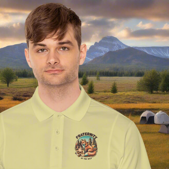 Fraternity of the Wild Polo – Fox Campground Design (Men’s Sport Shirt)
