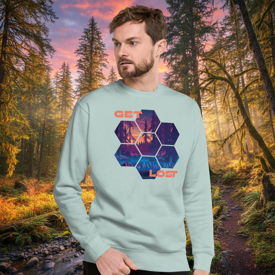 Get Lost Crew Sweatshirt – Firefly Forest Fleece Pullover