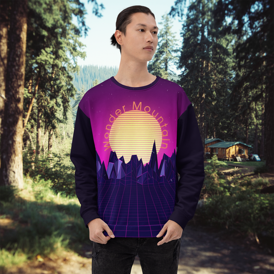 80s Wonder Mountain Recycled Sweatshirt