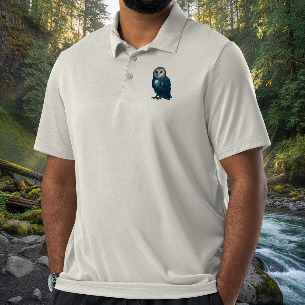 Moonrise Owl Space-Dyed Polo – Adidas Recycled Performance