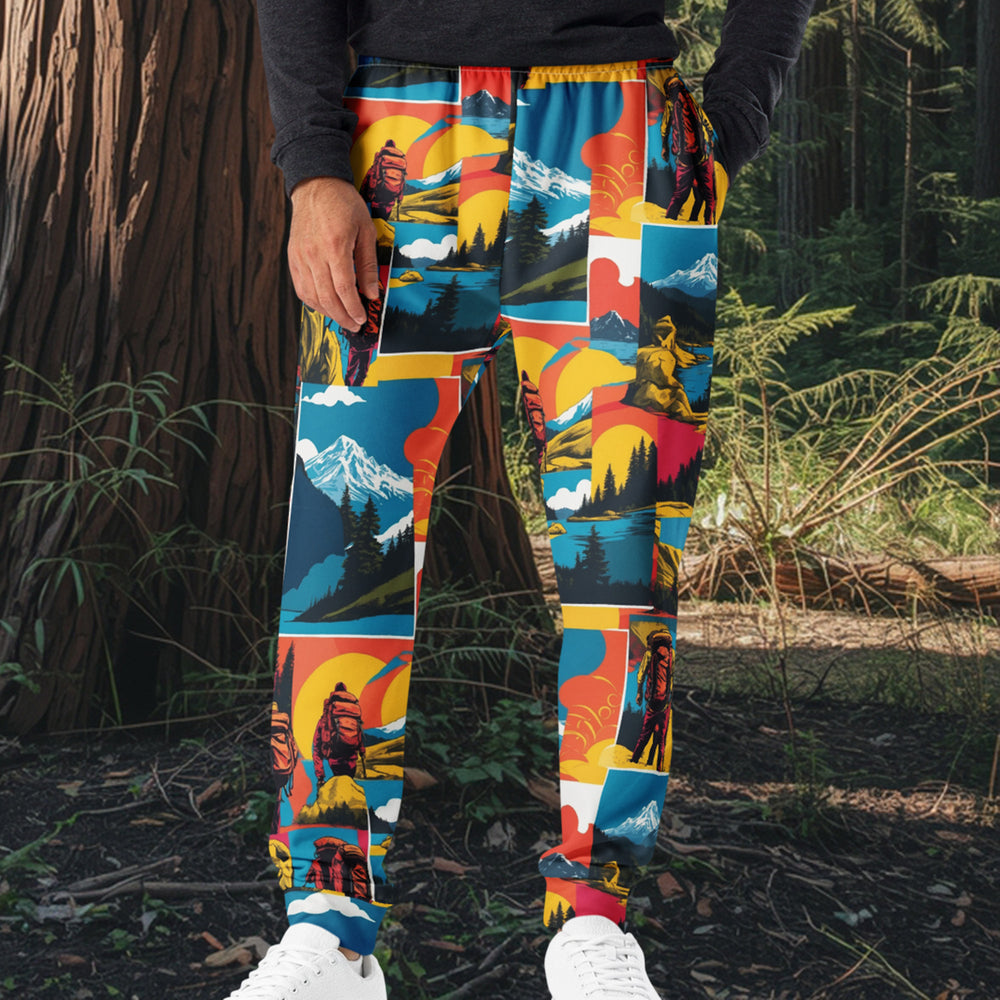 Trail Pop Joggers – Pop Art Mountain Backpacking Design