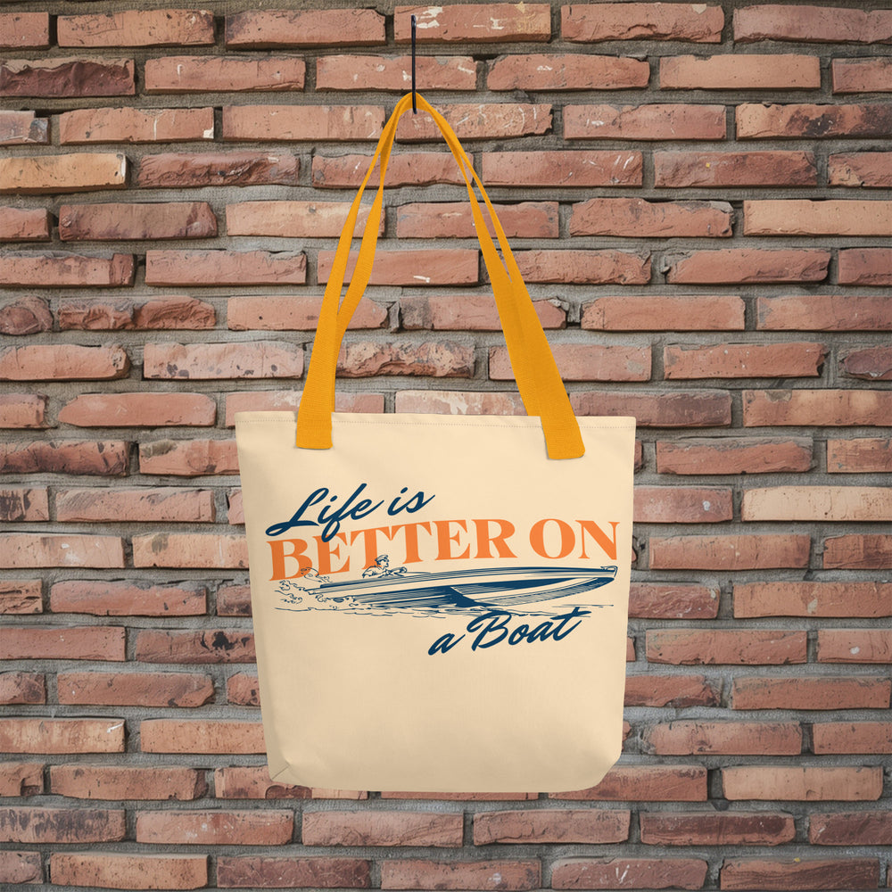 Life is Better on a Boat Tote Bag – Port Ludlow Adventure Carrier