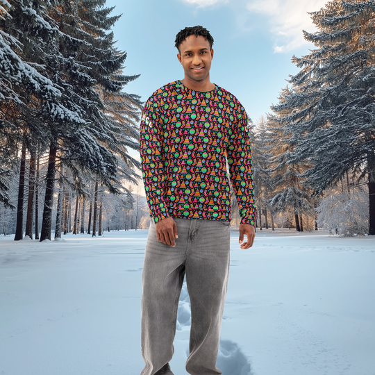 Norwegian Yuletide Crewneck – Full-Spectrum Winter Pattern