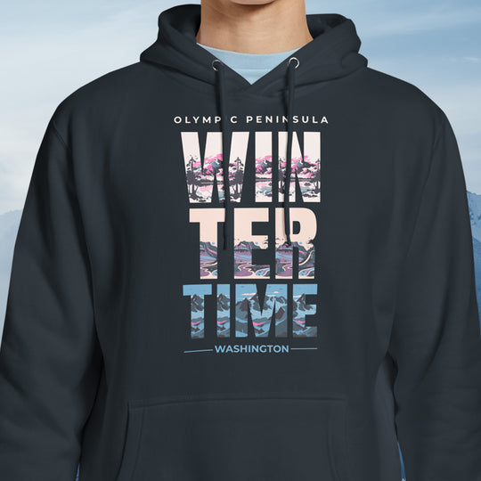 Olympic Winter Time Hoodie – Mountain Reflected Fleece